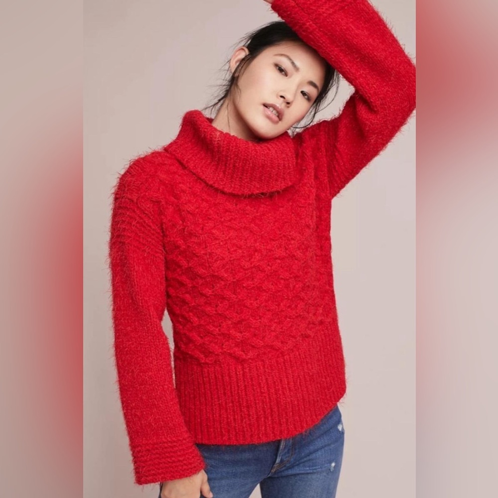 ANTHROPOLOGIE SLEEPING ON SNOW SWEATER